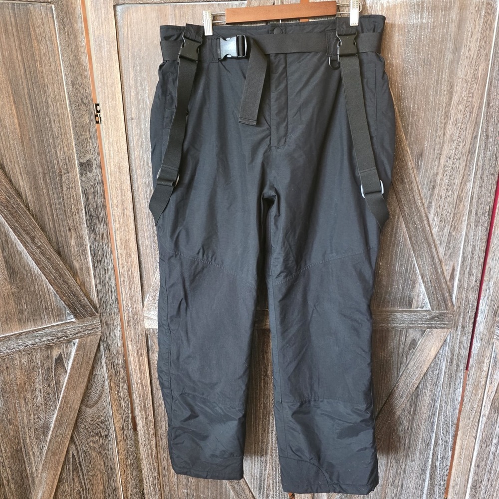 Cabela's Snow Pants Men's Size Large Black Gore-Tex Ski Snowboard Winter Bibs